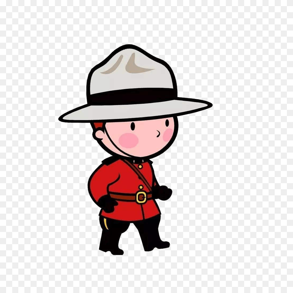 Canada Royal Canadian Mounted Police Clip Art, Clothing, Hat, Sun Hat, Baby Png