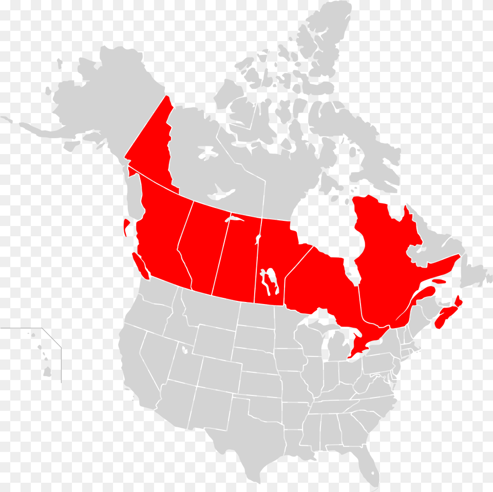 Canada Size To Us, Chart, Plot, Map, Atlas Png Image