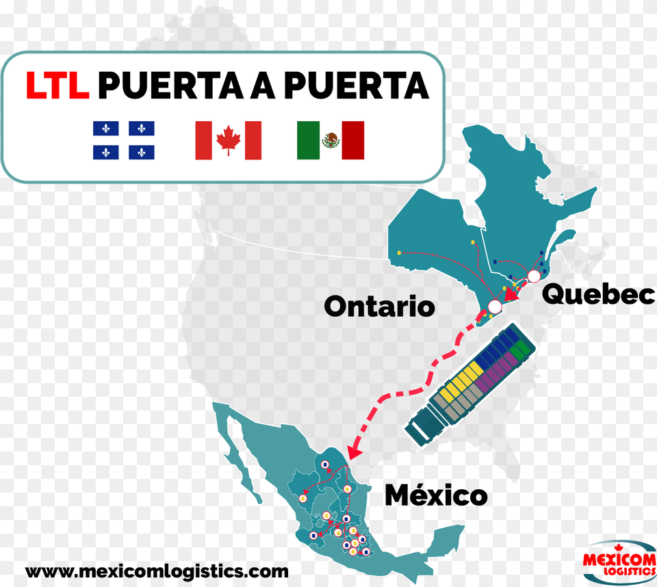 Canada To Mexico Shipping Routes, Chart, Plot, Map, Atlas Free Transparent Png