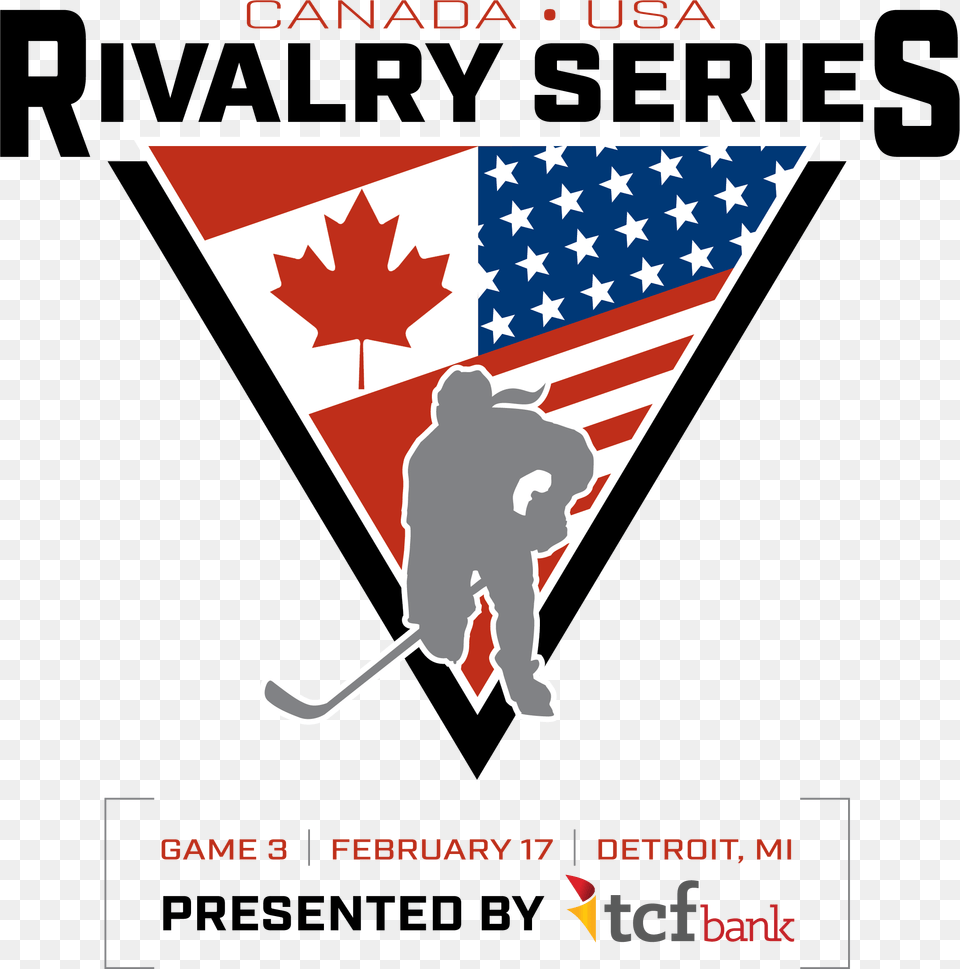 Canada Usa Rivalry Series, Advertisement, Poster, Adult, Male Free Png