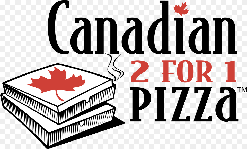 Canadian 2 For 1 Pizza Logo Canadian Pizza 2 For, Book, Leaf, Plant, Publication Png Image