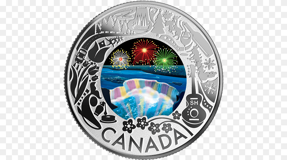 Canadian 3 Dollar Coin, Silver, Disk, Money Free Png