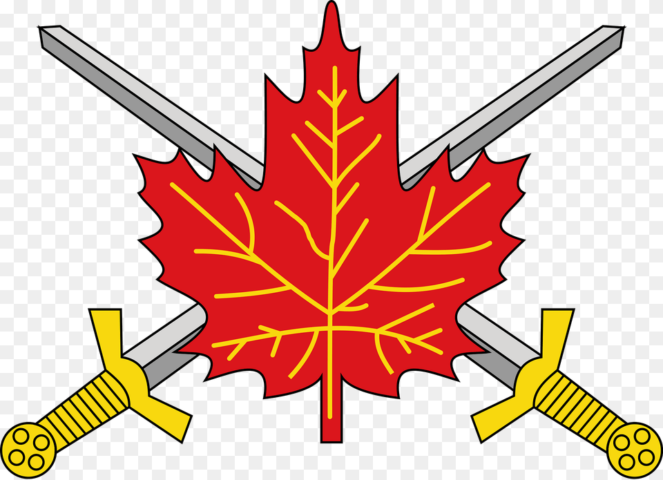 Canadian Army Badge Clipart, Leaf, Plant, Tree, Maple Leaf Free Png