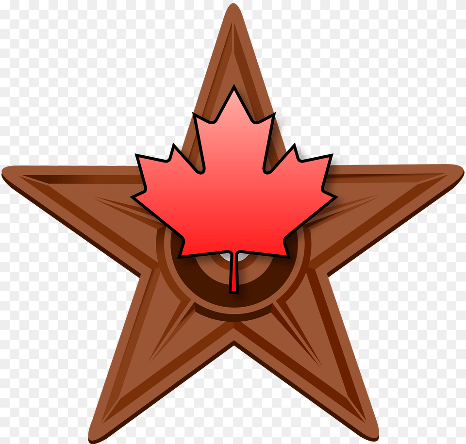 Canadian Barnstar Bronze Clipart, Leaf, Plant, Symbol, Star Symbol Free Png