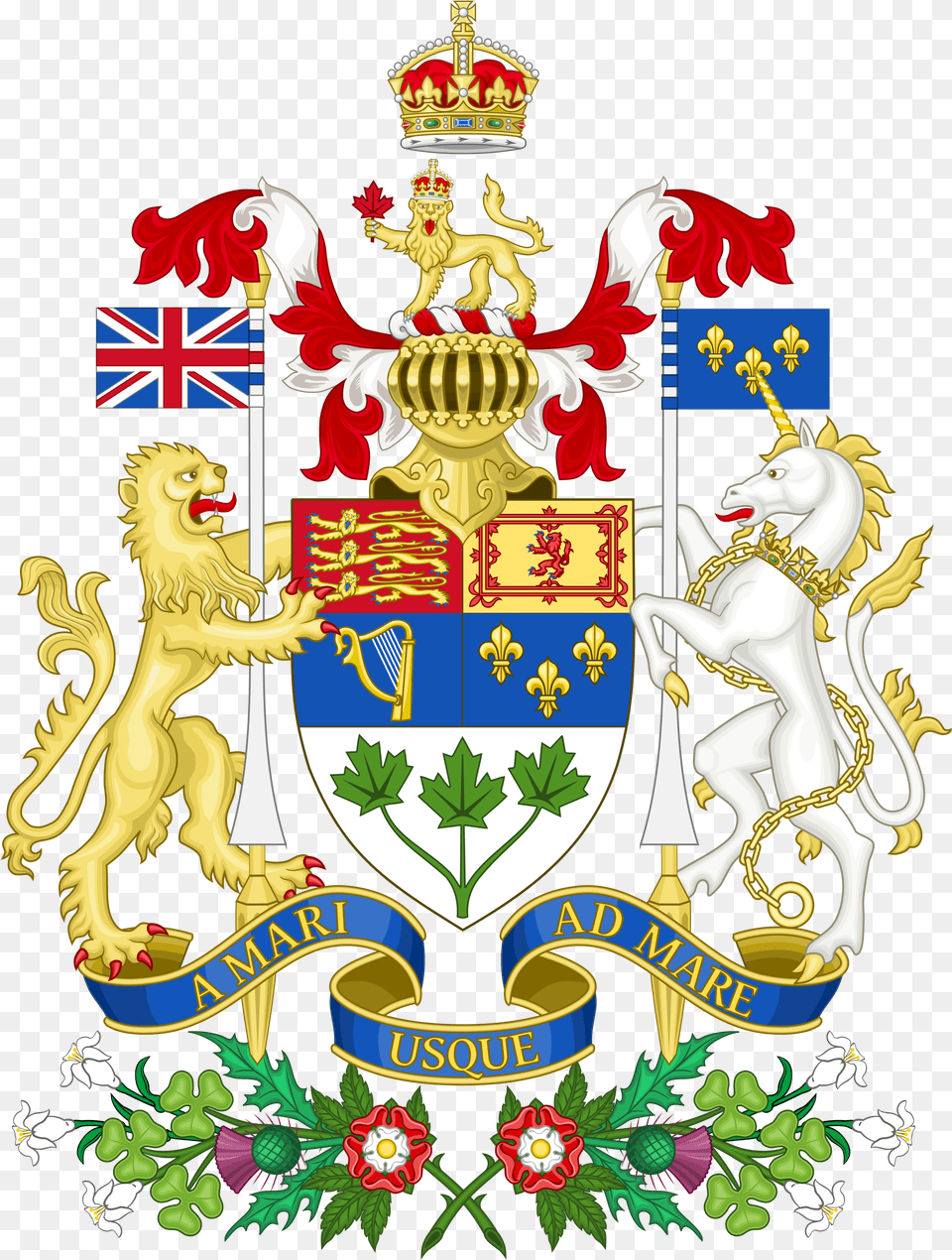 Canadian Coat Of Arms, Emblem, Symbol, Logo, Tape Free Png