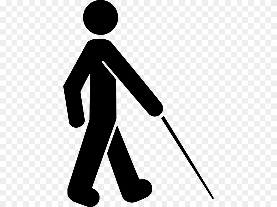 Canadian Council Of The Blind White Cane Week, Person, Walking, People, Silhouette Free Png Download