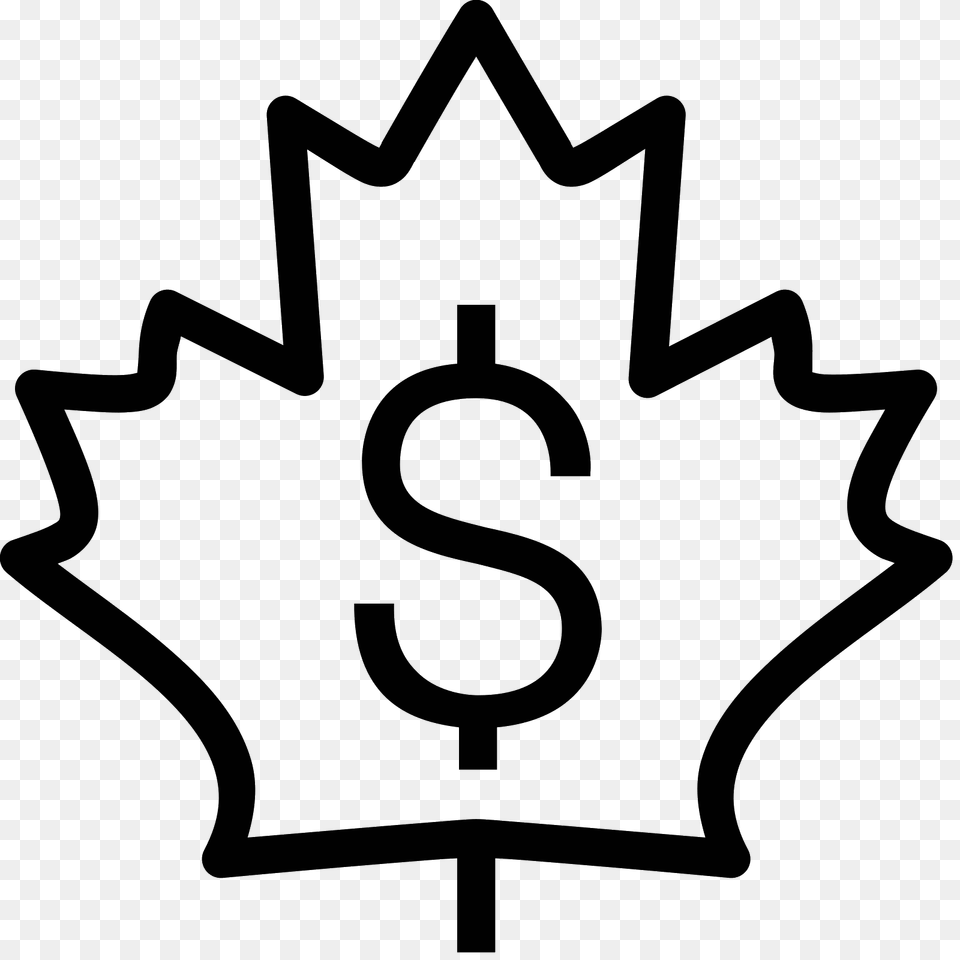 Canadian Dollar Icon, Gray Free Transparent Png