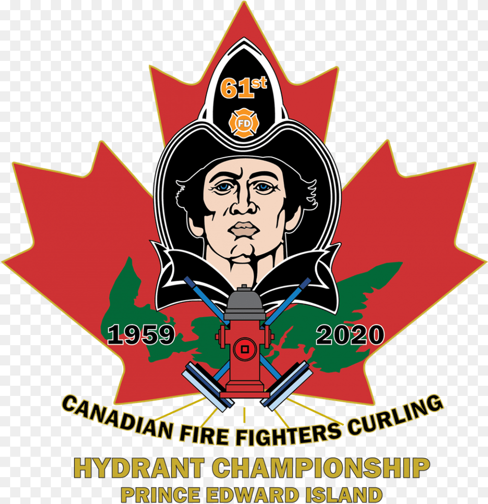 Canadian Fire Fighters Curling Chu0027ship In Charlottetown Canadian Maple Leaf, Advertisement, Poster, Face, Head Png