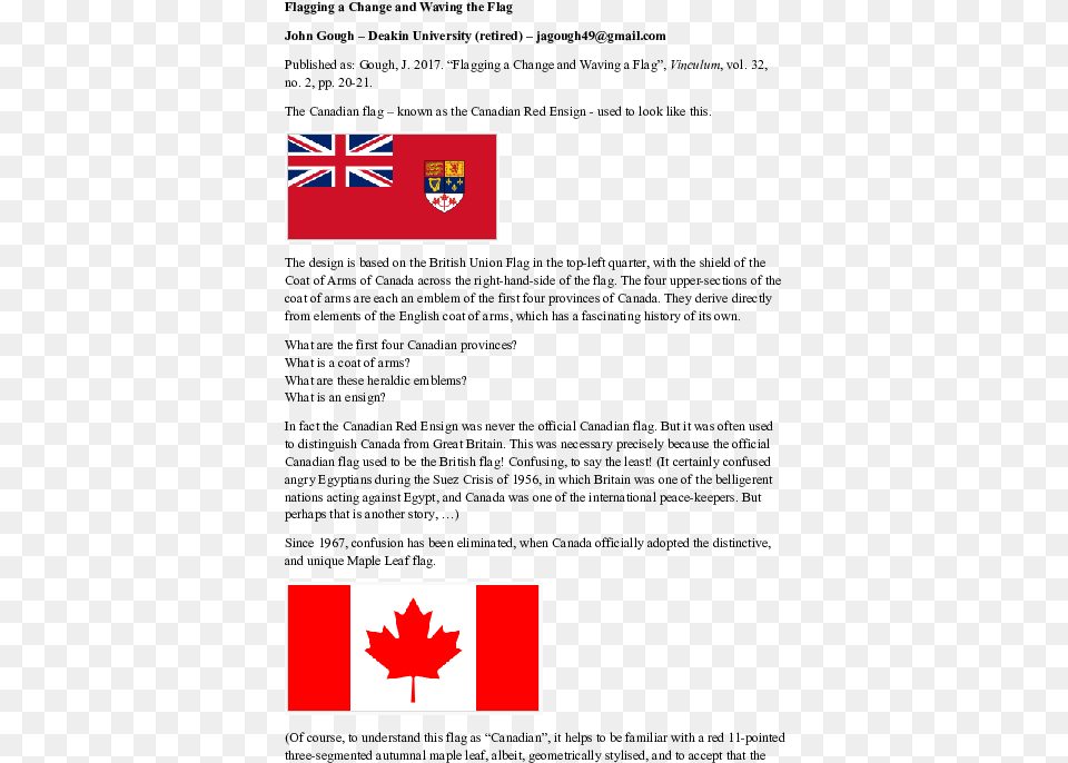 Canadian Flag, Leaf, Plant Png Image
