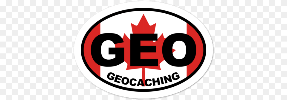Canadian Flag Geocaching Sticker Circle, Logo, First Aid Png