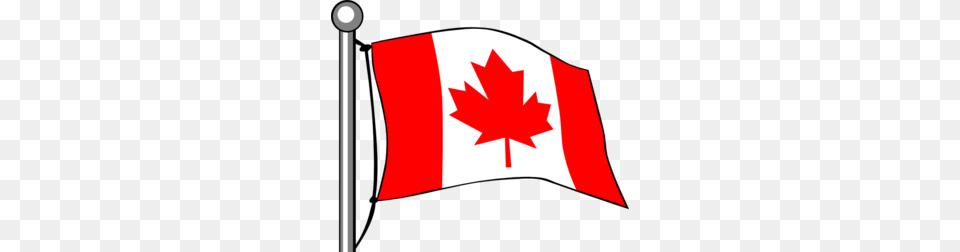Canadian Flag On Pole Clip Art, First Aid, Leaf, Plant Free Png Download