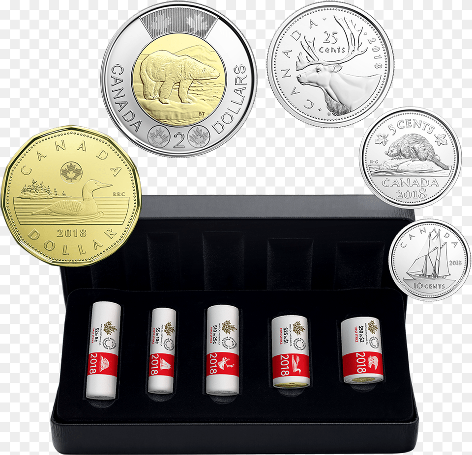 Canadian Loonie Coin 2018, Tin, Can, Money, Animal Free Transparent Png