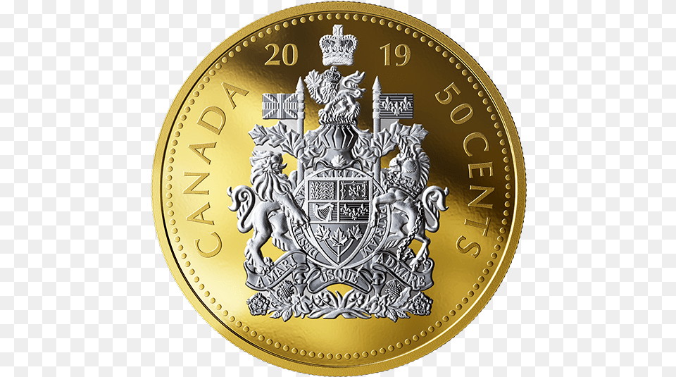 Canadian Mint 50 Year Coin, Money Png Image