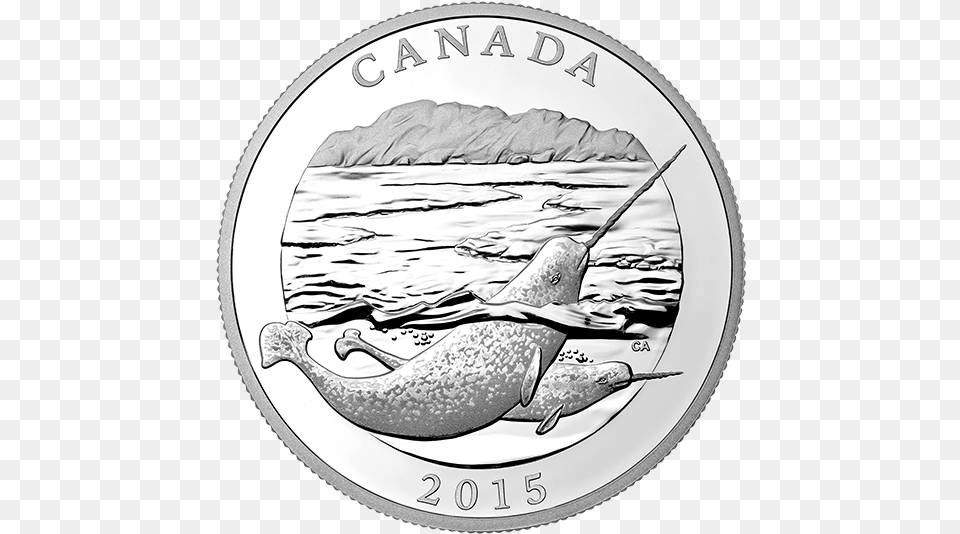 Canadian Narwhal, Coin, Money, Plate Free Png Download