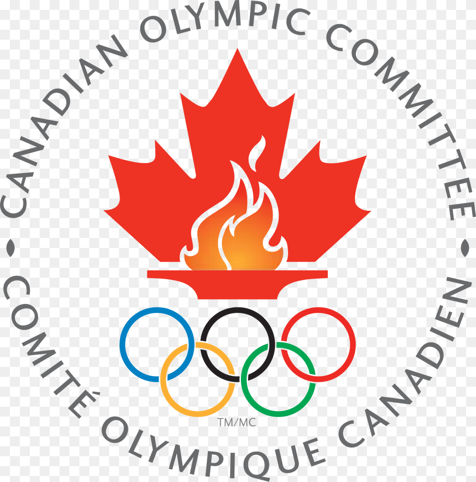 Canadian Olympic Committee, Leaf, Plant, Logo, Fire Png Image