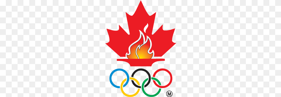 Canadian Olympic Team Logo Vector Canadian Olympic Committee Logo, Leaf, Light, Plant, Fire Free Png Download