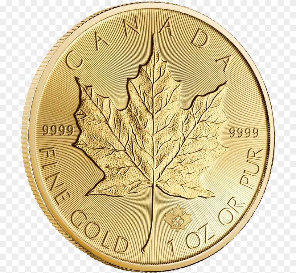 Canadian Silver Maple Leaf, Gold, Plant, Wristwatch, Coin Png Image
