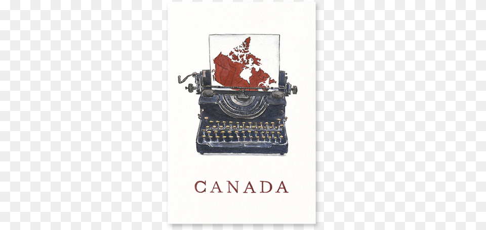 Canadian Typewriter Post Card Set Of Postcard, Art, Painting Png Image