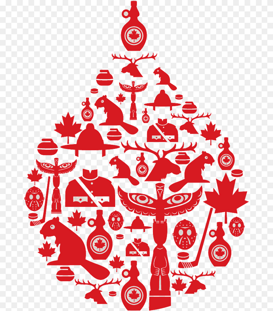 Canadiana Icons Canada Leaf Christmas, Person, Festival, Christmas Decorations Free Transparent Png