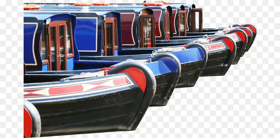 Canal Boats Transparent Image Boat, Transportation, Vehicle, Person, Railway Free Png Download