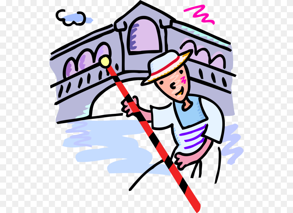Canal Clipart Gondolier, Clothing, Hat, Baby, Person Png Image