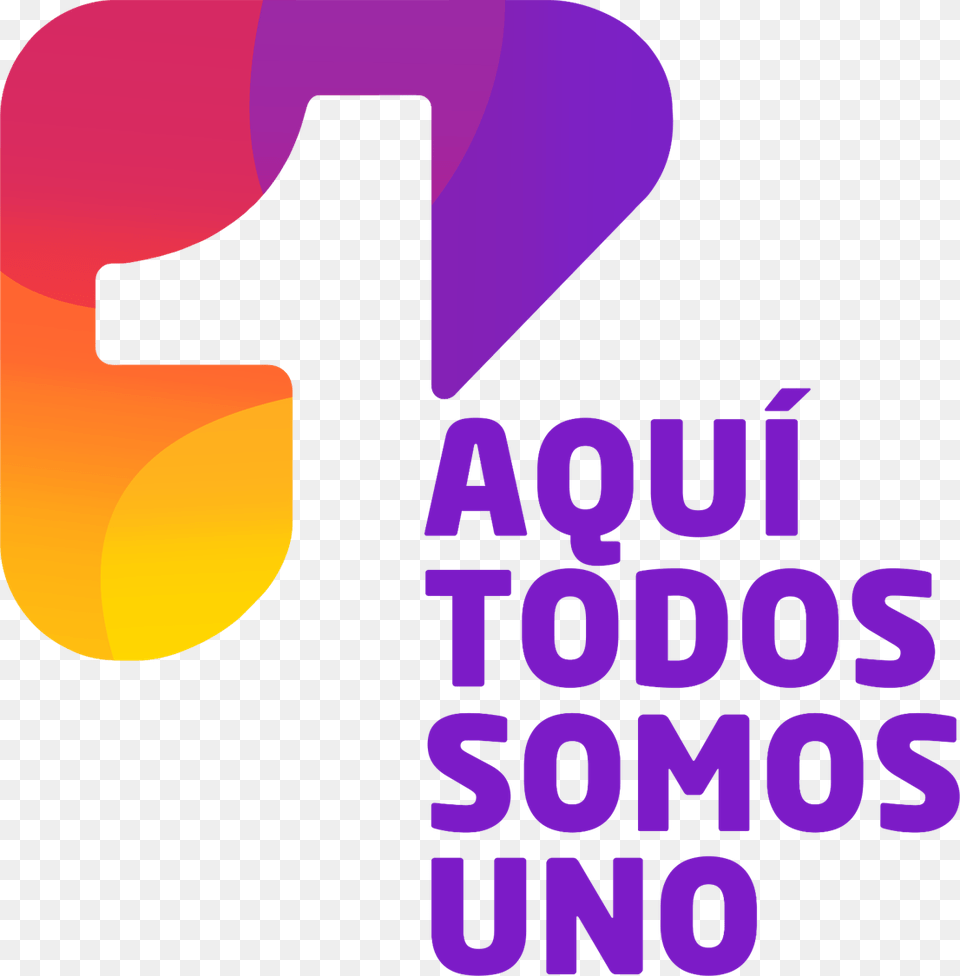 Canal Uno With Slogan Aqu Todos Somos Uno Canal 1 Colombia Logo, Number, Symbol, Text, Art Free Transparent Png