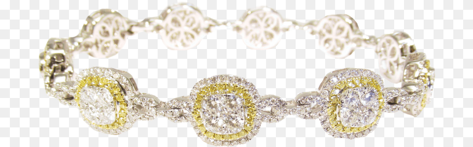 Canary And Colorless Diamond Bracelet Shot Bracelet, Accessories, Jewelry, Gemstone, Ornament Png