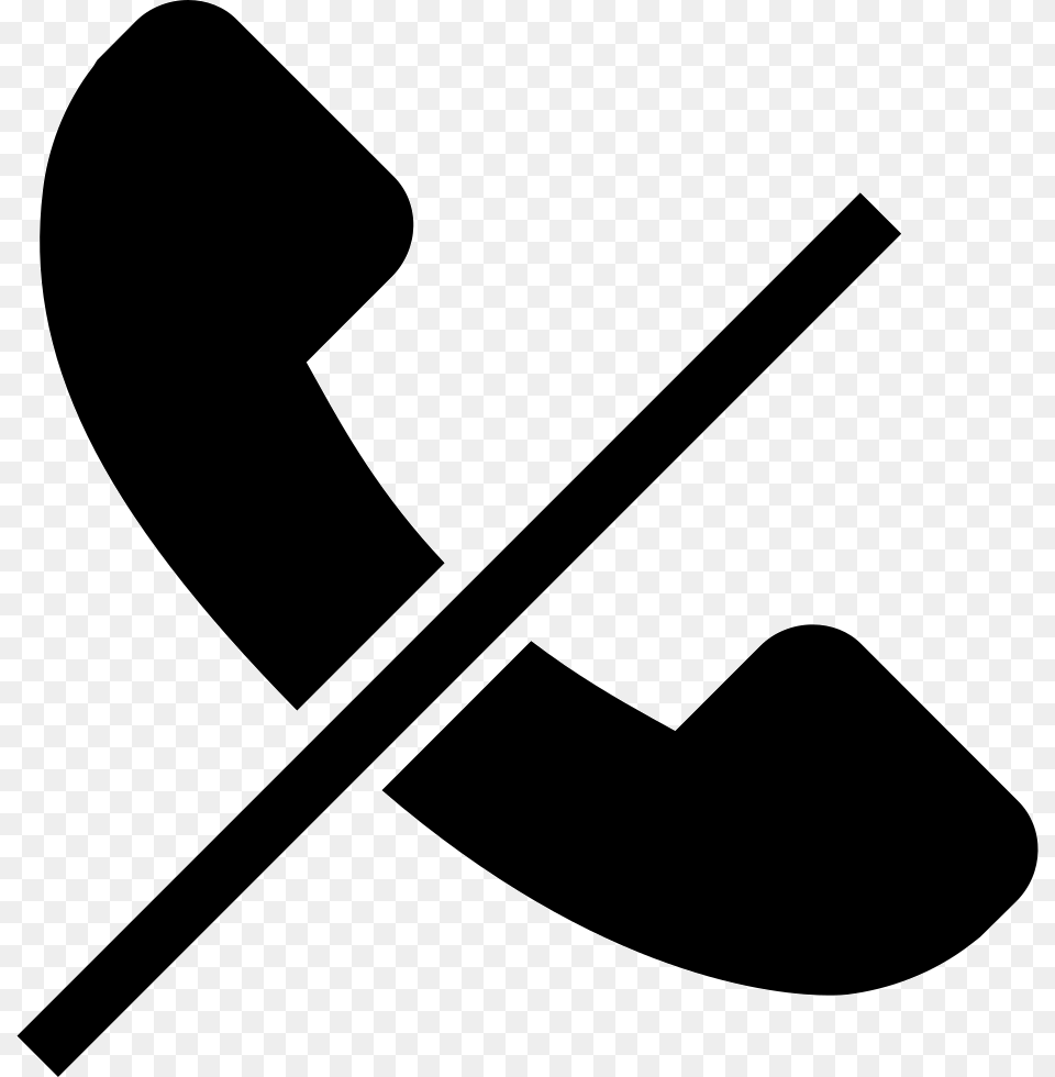 Cancel Call Instandhaltung Symbol, Stencil, Silhouette Png