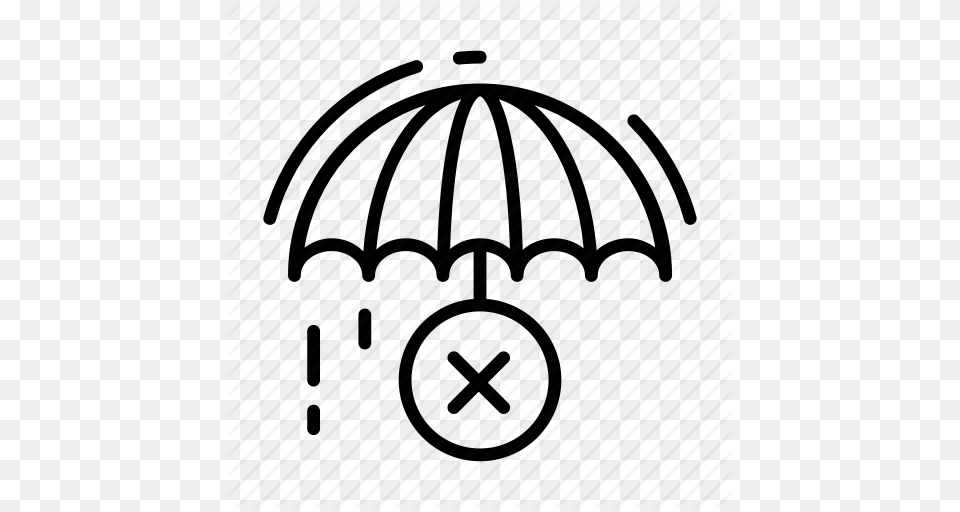 Cancel Delivery Rain Remove Umbrella Icon Free Png