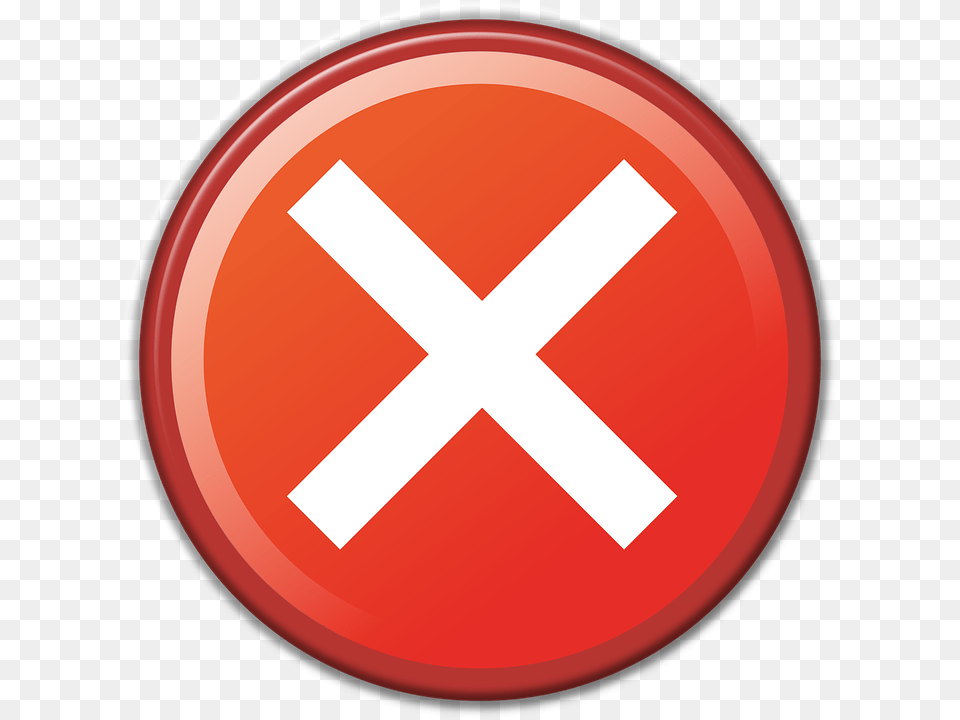 Cancel Deny Website Icon Red Denied Web Design Icono Rechazado, Sign, Symbol, Road Sign, First Aid Free Transparent Png