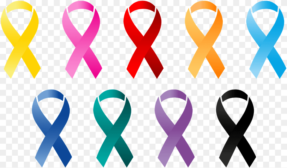 Cancer Awareness Ribbons Clipart Support People With Cancer, Accessories, Formal Wear, Tie, Person Free Transparent Png