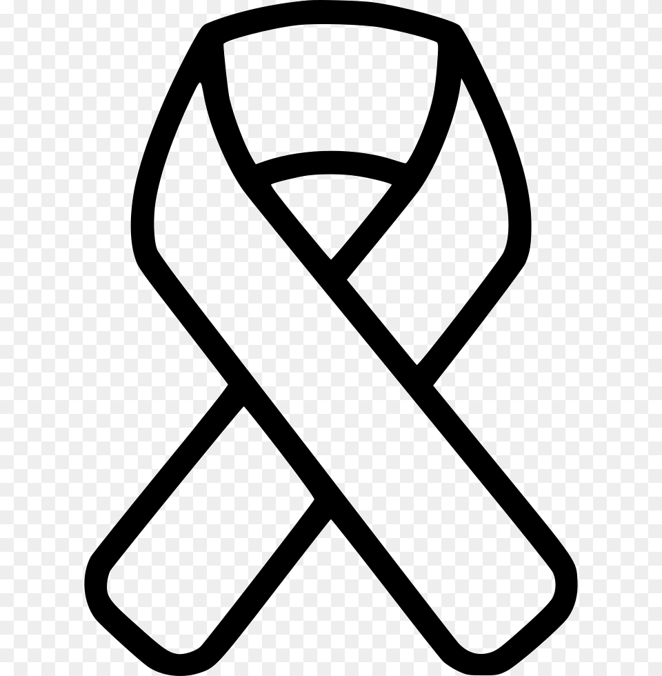 Cancer Ribbon Cancer White Ribbon, Bow, Weapon, Symbol, Alphabet Png Image