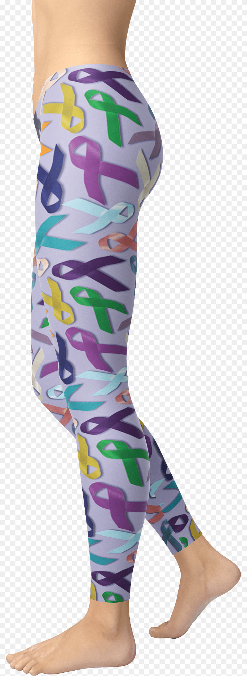 Cancer Ribbons Lavender Leggings Leggings, Baby, Person Png