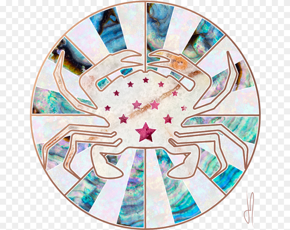 Cancer Season Ja Blog Circle, Art, Stained Glass, Person Png Image