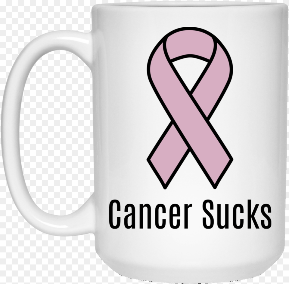 Cancer Sucks Lavender Ribbon Cancer Awareness 15 Oz Uterine Cancer Ribbon, Cup, Beverage, Coffee, Coffee Cup Free Transparent Png