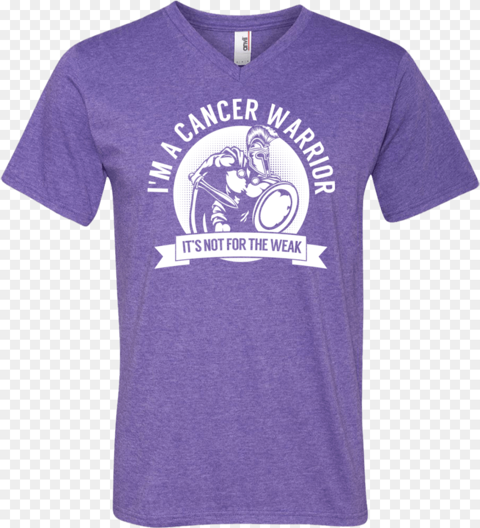 Cancer Warrior Spartan Men S V Neck Shirt Active Shirt, Clothing, T-shirt Free Transparent Png