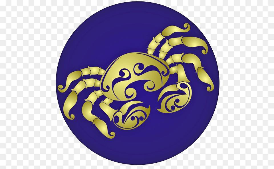 Cancer Zodiac, Plate, Purple Free Transparent Png