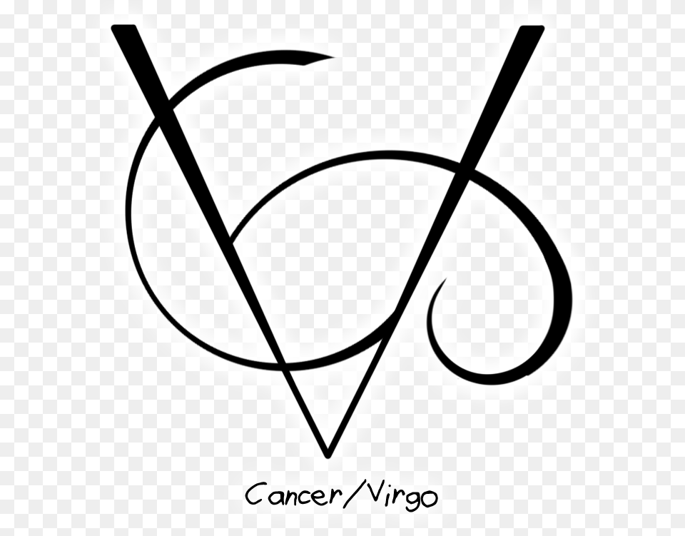 Cancervirgo Sigil Requested By Anonymous Virgo Cancer Sigil, Stencil, Ammunition, Grenade, Weapon Png Image