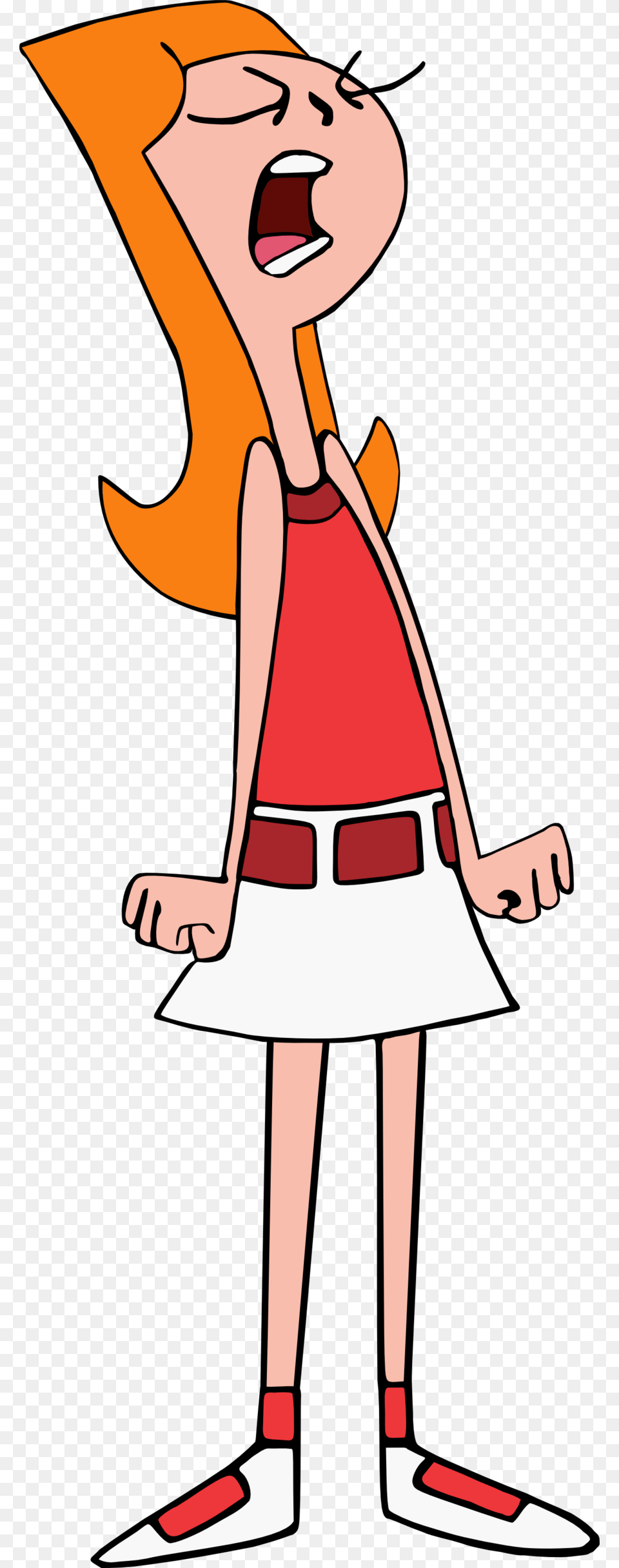Candace From Phineas And Ferb Yelling, Cartoon, Person, Face, Head Png