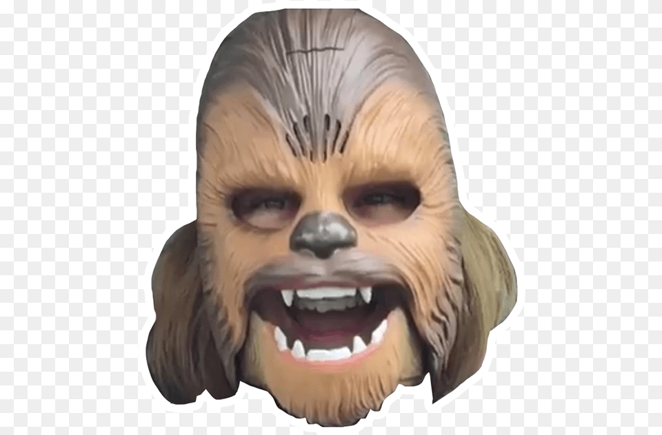 Candace Payne Chewbacca Mom Sticker Woman In Chewbacca Mask, Person, Head, Face, Body Part Free Png Download
