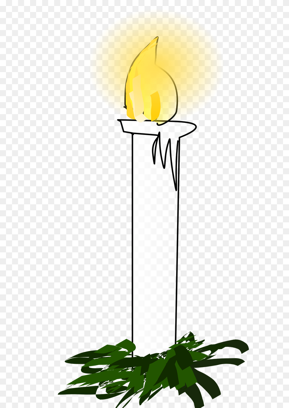 Candle Black And White Clip Art, Light, Lamp Png