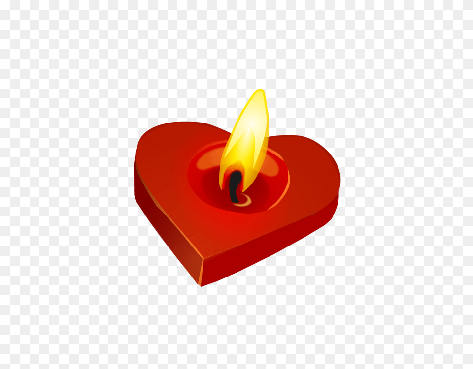 Candle Burning Heart Flame Valentines Day, Fire, Food, Ketchup Free Png