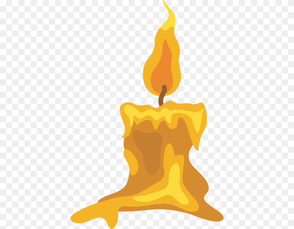 Candle Cartoon Drawing Flame, Fire, Food, Fruit, Pear Free Transparent Png