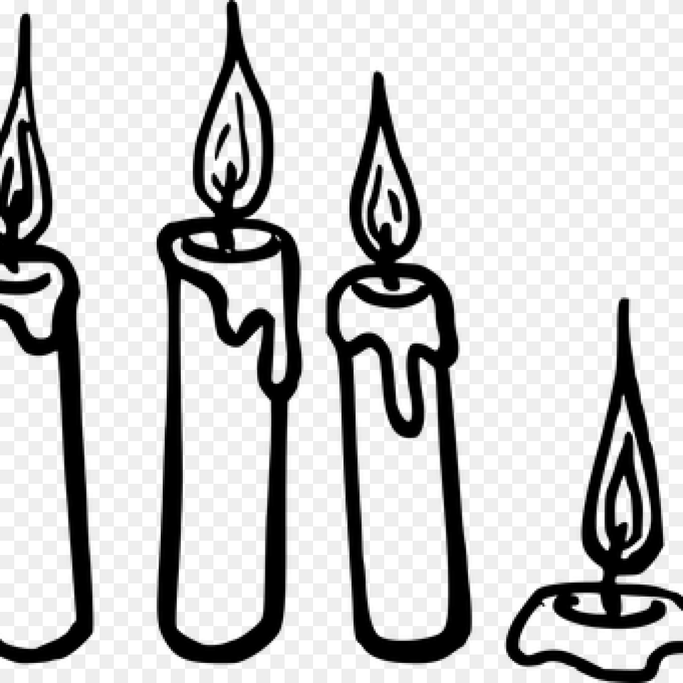 Candle Clipart Black And White Math Clipart, Gray Png Image