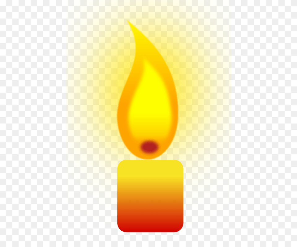Candle Clipart Burning, Fire, Flame Free Png Download