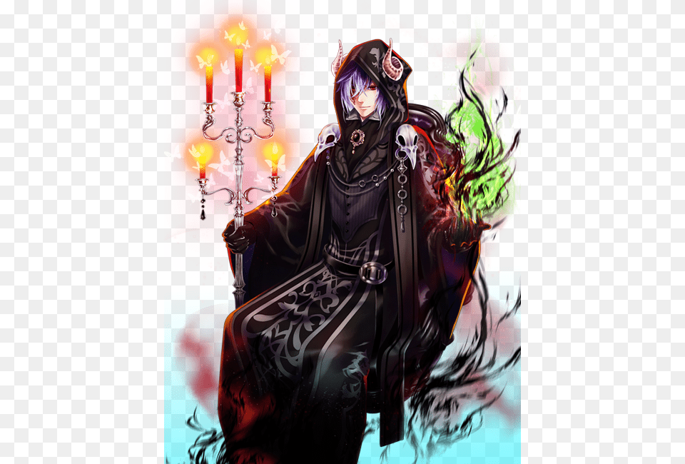 Candle Demon Full Render Candle, Adult, Person, Graphics, Woman Png Image