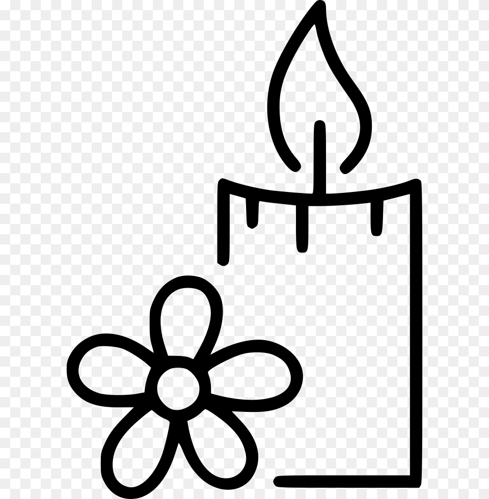 Candle Flower Aroma Aromatherapy, Stencil, Ammunition, Grenade, Weapon Free Png Download