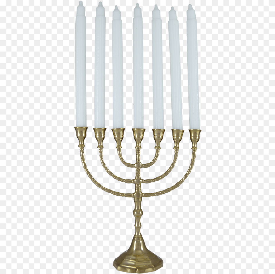 Candle Holder Solid Brass Menorah 7 Candle Stand, Festival, Hanukkah Menorah, Candlestick Free Transparent Png