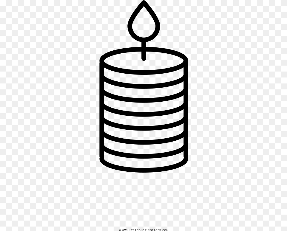 Candle Light Coloring, Gray Png Image