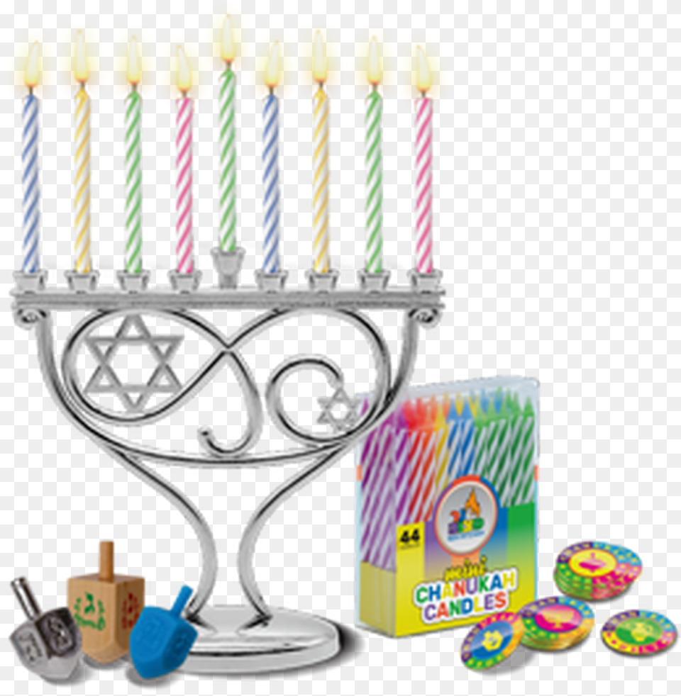 Candle Menorah Set Mini Hanukkah, Festival, Hanukkah Menorah Png Image
